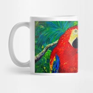 Macaw parrot in jungles Mug